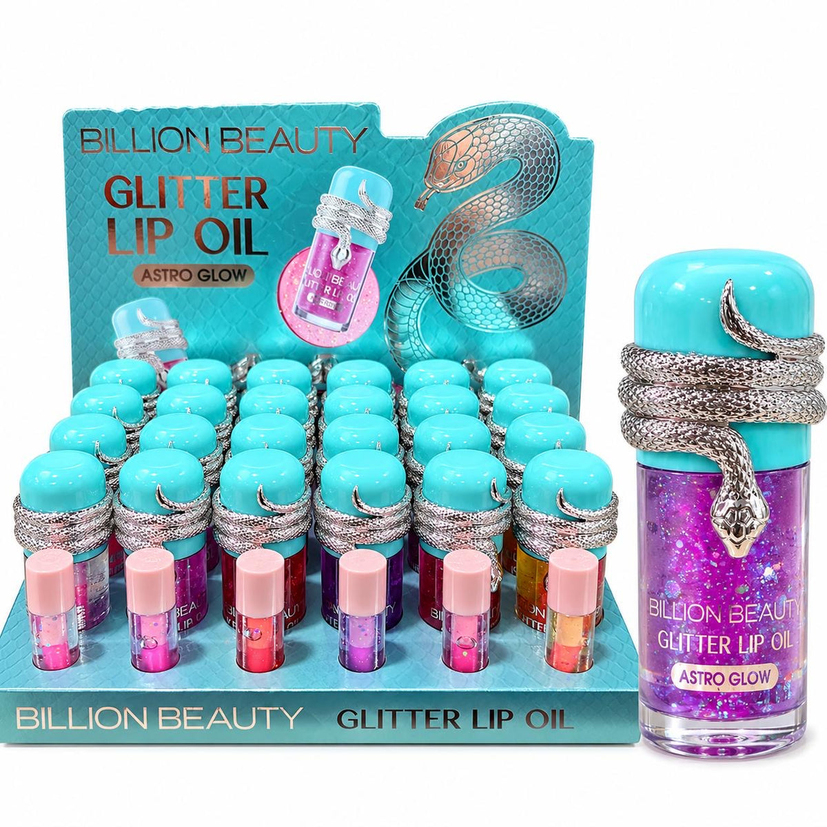 Billion Beauty Glitter Lip Oil Astro Glow