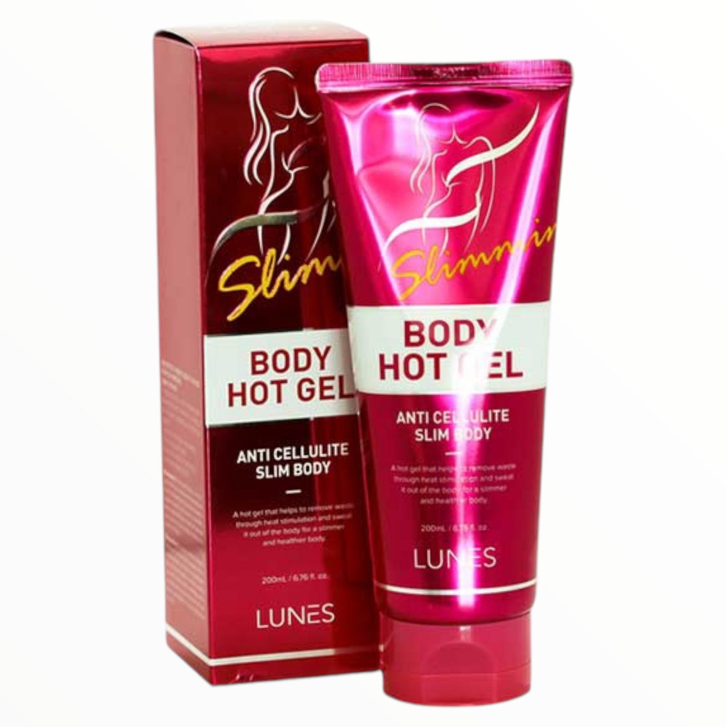 2PCS LUNES SLIMMING BODY HOT GEL ANTI CELLULITE SLIM BODY 3858