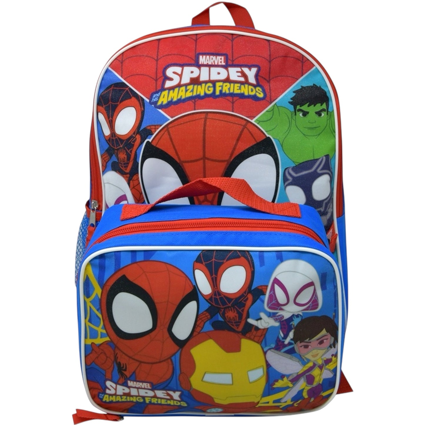 MARVEL SPIDEY AMAZING FRIENDS BACKPACK WITH LUNCH BAG #SPFR