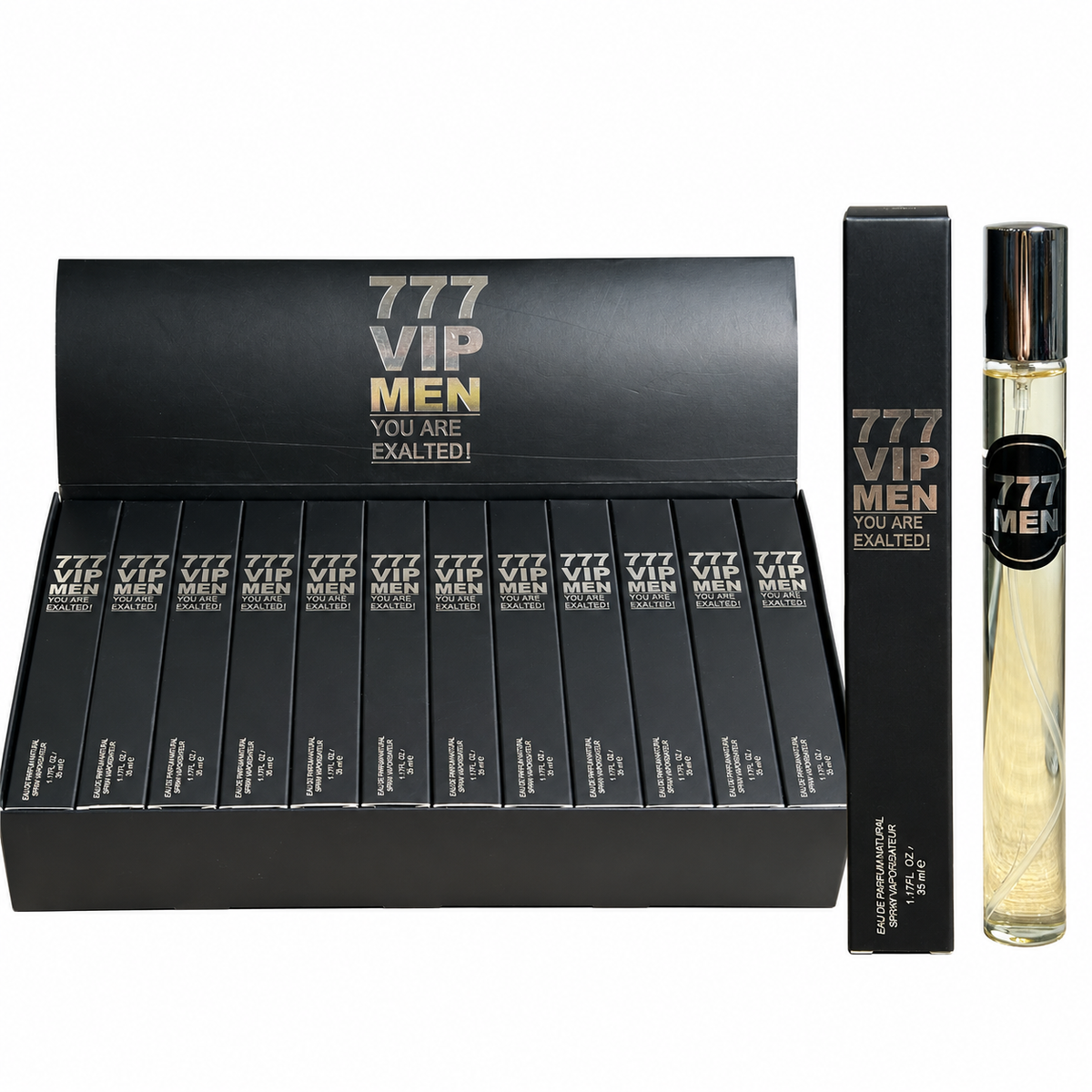 Perfume 777 Vip Men Dark Tube tamaño viaje