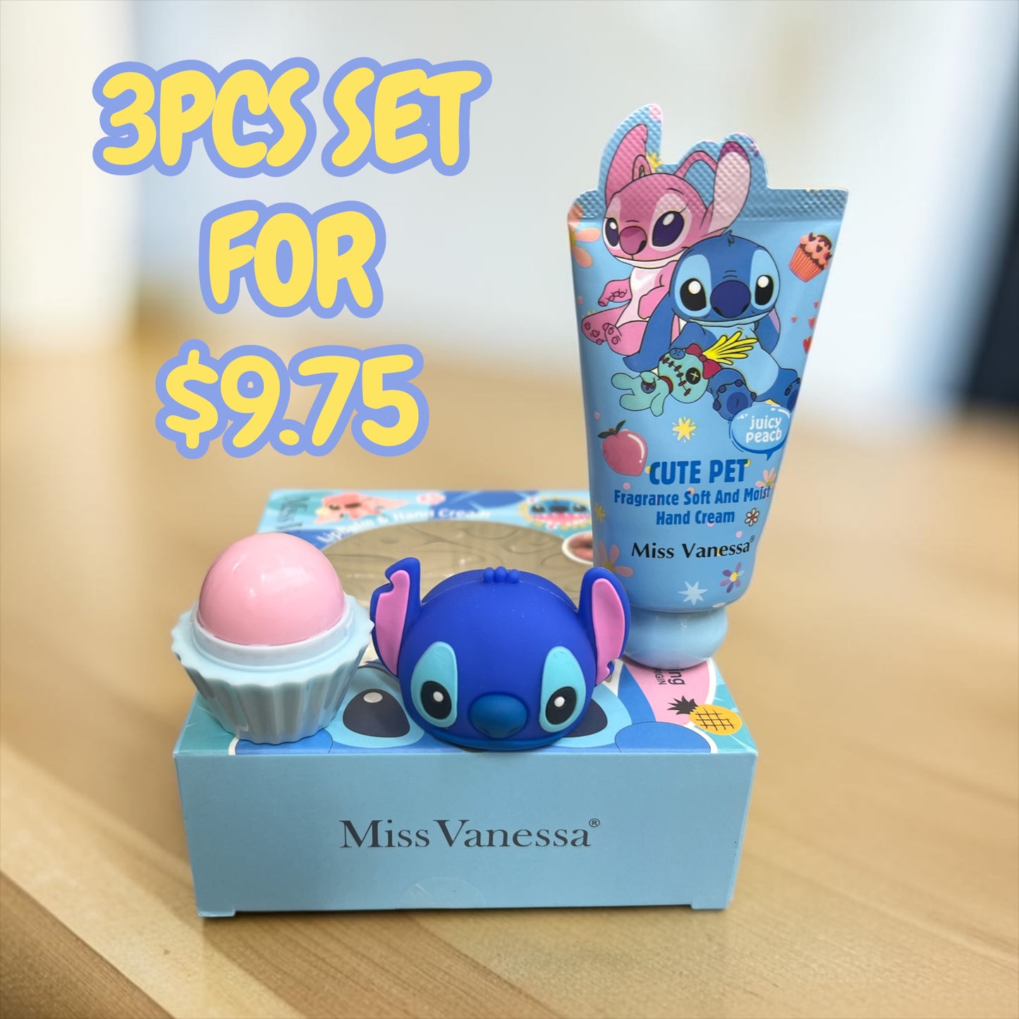 3PCS SET ST HAND CREAM AND LIP BALM M7196