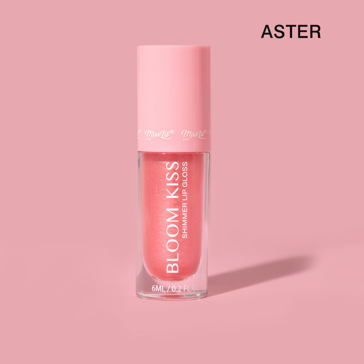 MISS LIL USA BLOOM KISS ASTER SHIMMERS GLOSS 6 PCS