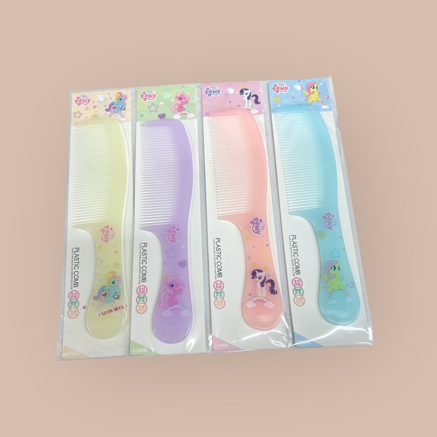 12PCS PACK MAGICAL UNICORNS PLASTIC COMBS 2397-5