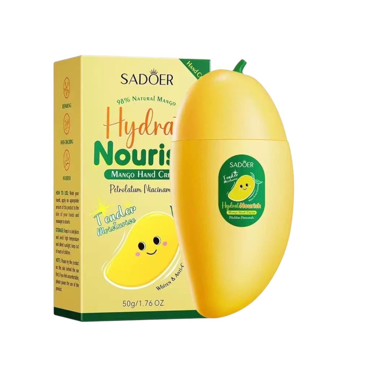 6PCS SADOER HYDRATE NOURISH MANGO HAND CREAM #SD17819