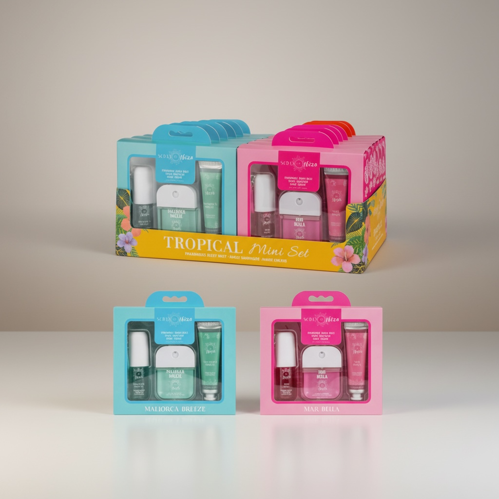 12PCS DISPLAY SOLO IN IBIZA TROPICAL MINI SET 89993