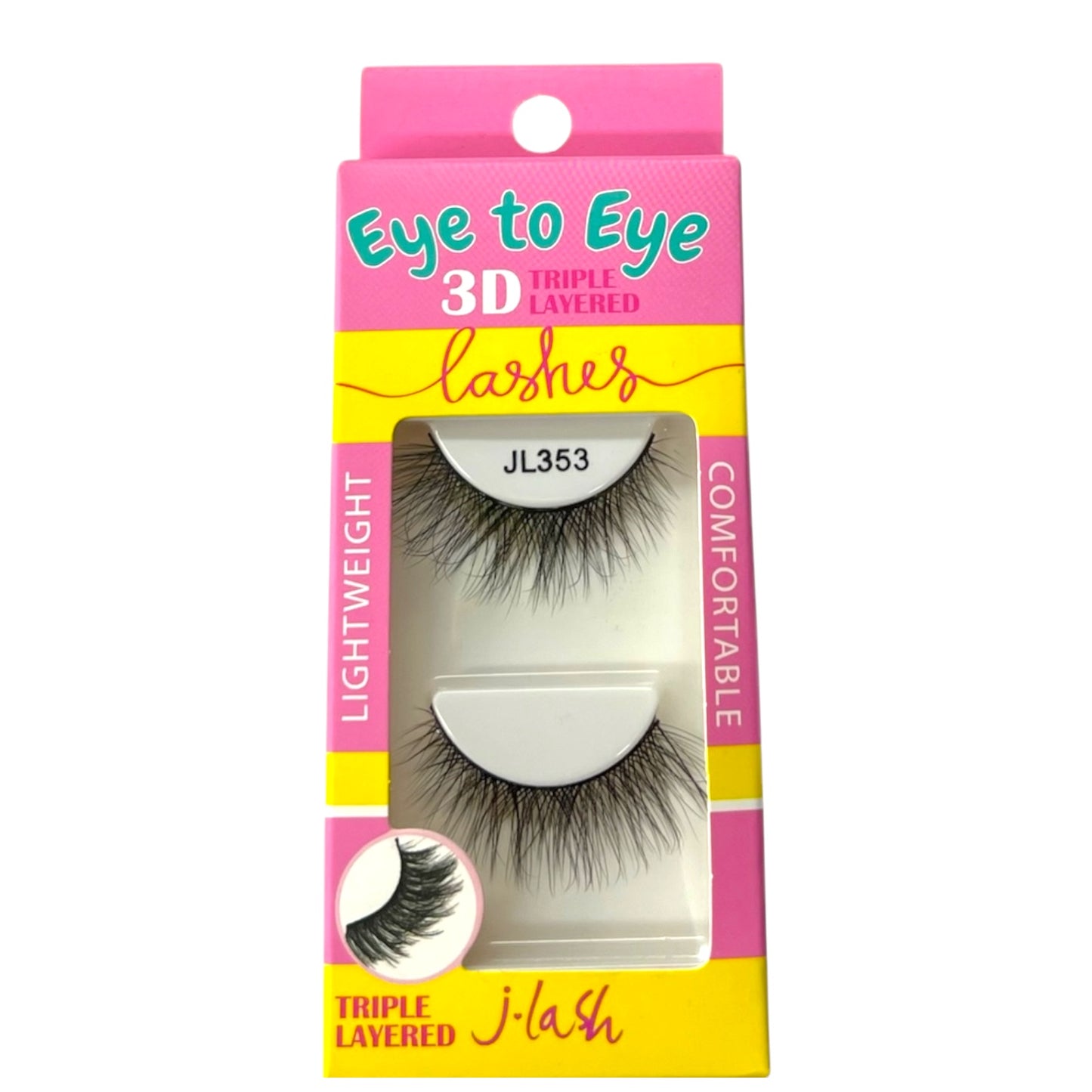 6 PCS PACK J LASH EYE TO EYE TRIPLE LAYERED LASHES JL353