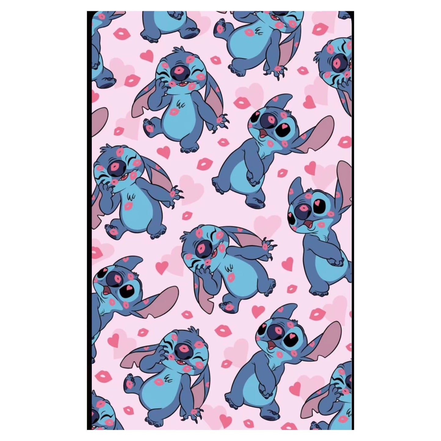 2PCS BLUE GUY WITH KISSES SOFT BLANKET