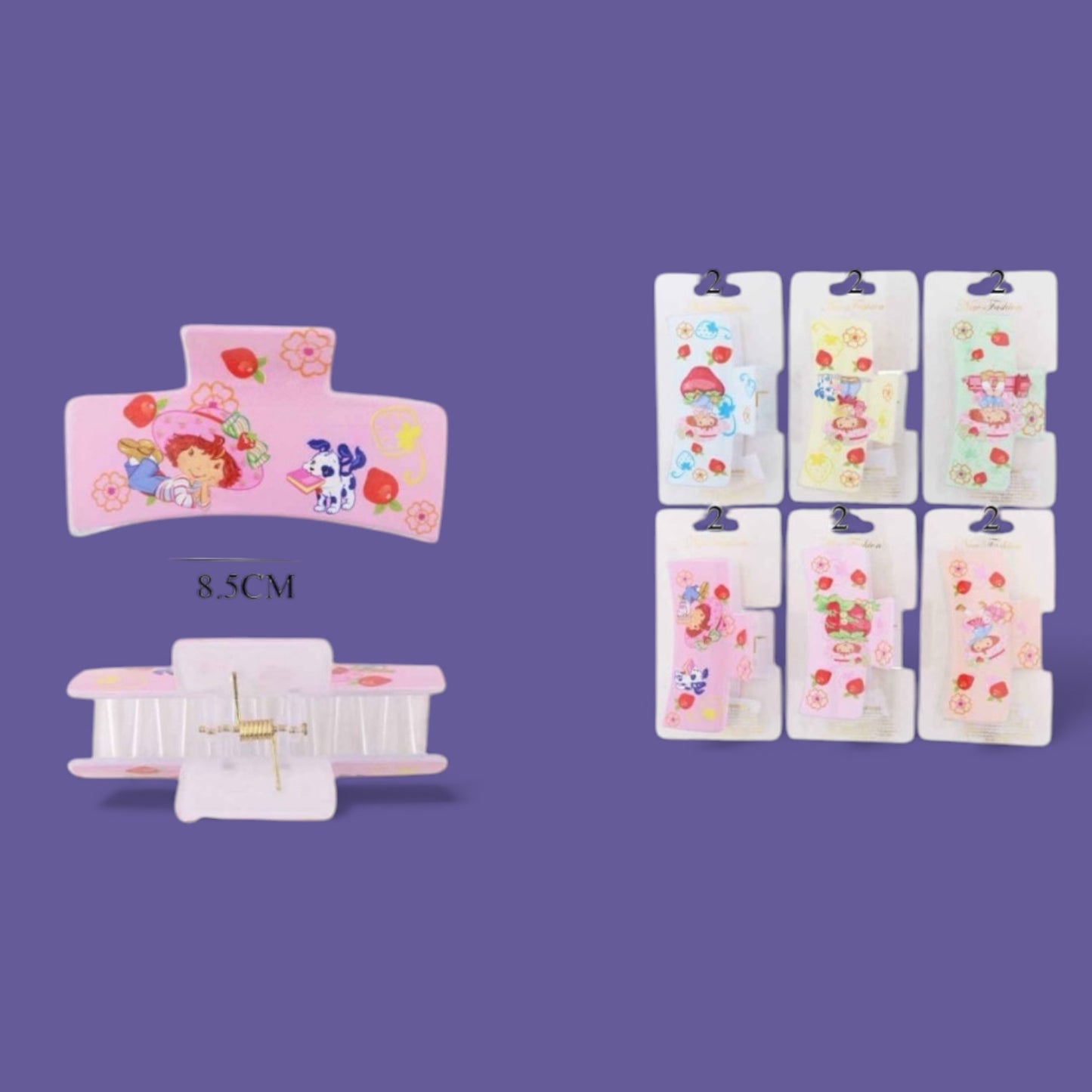 12PCS STRAWBERRY GIRL HAIR CLIPS DHC-1111