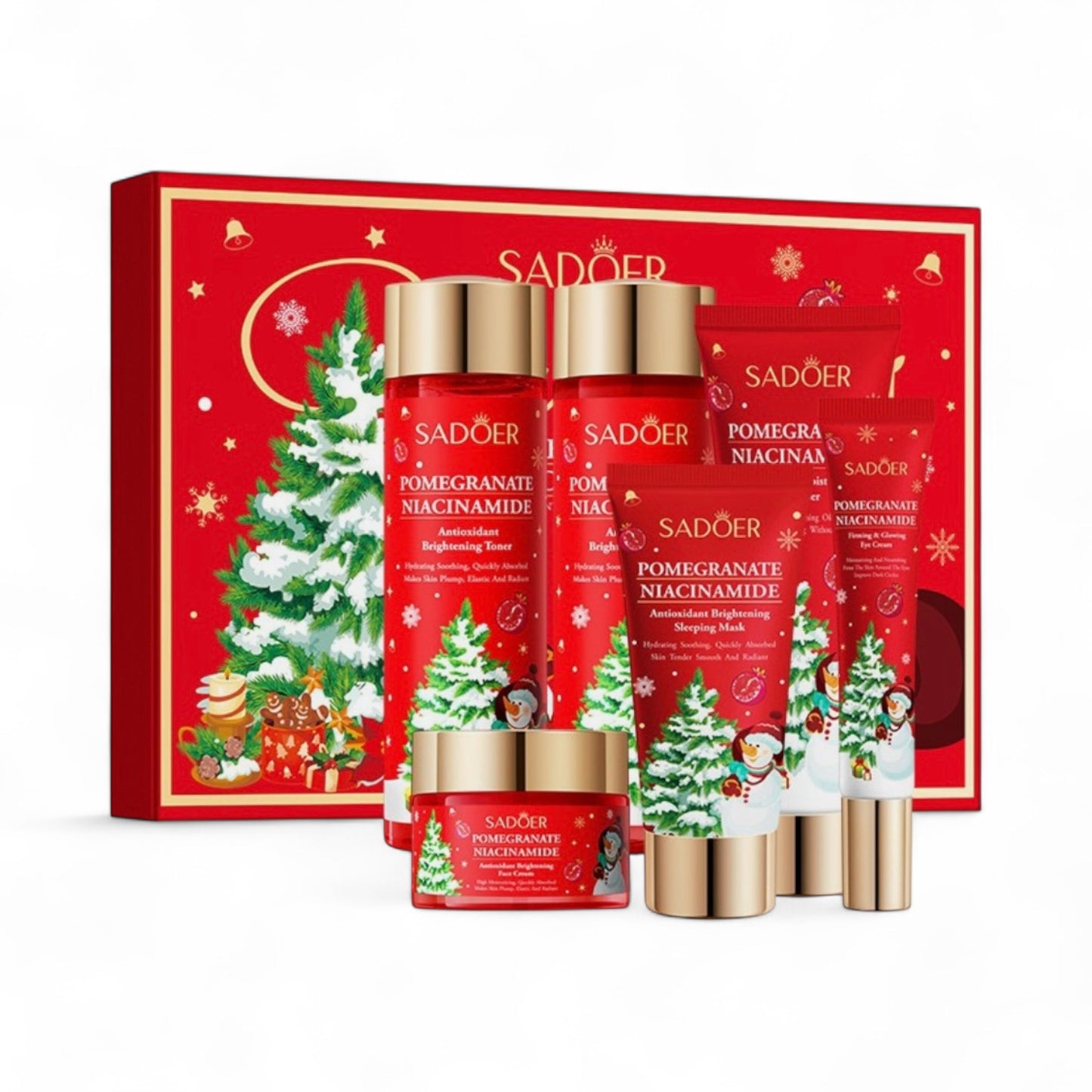 SADOER CHRISTMAS POMEGRANATE NIACINAMIDE SET SD85139