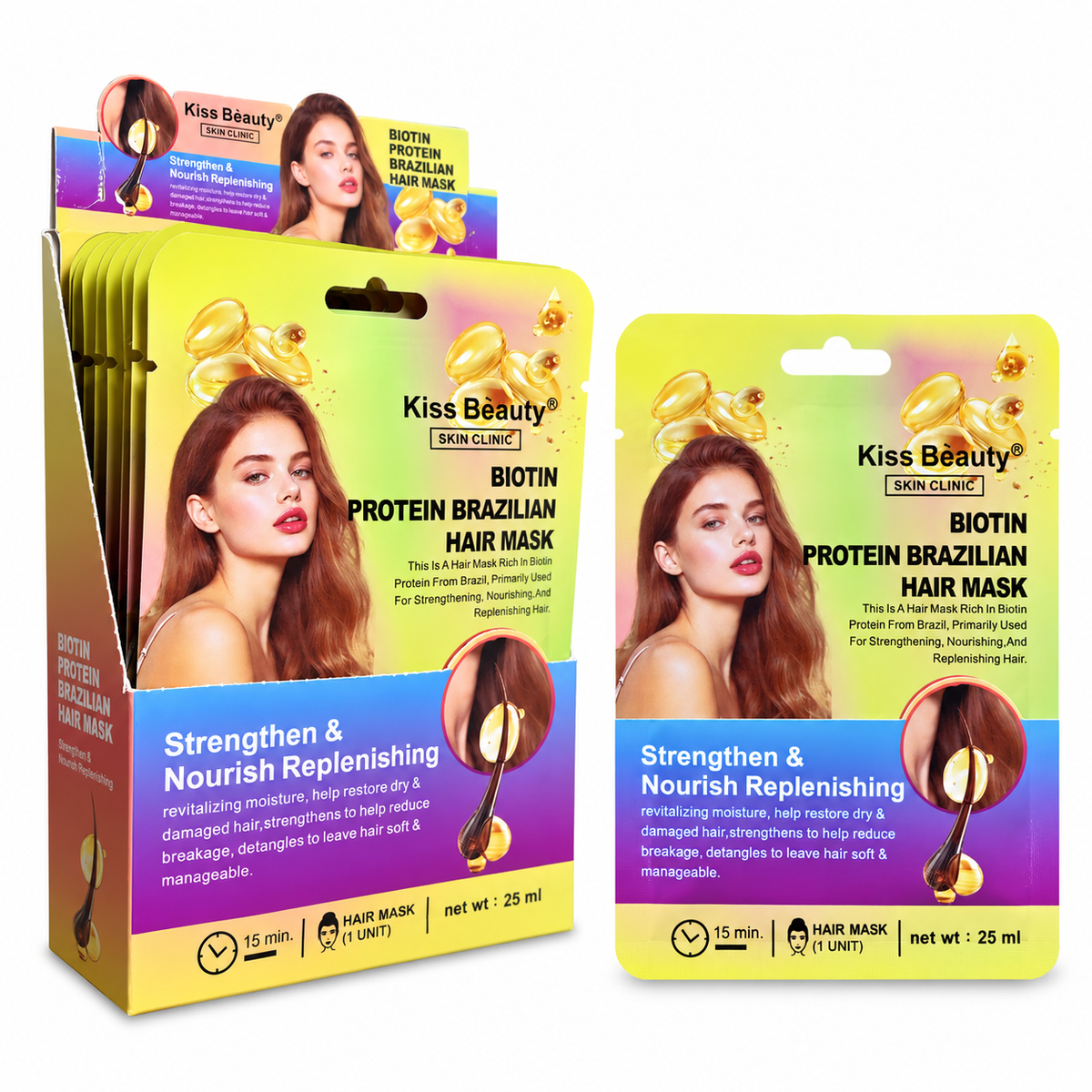 Kiss Beauty Biotin Protein Brazilian Hair Mask