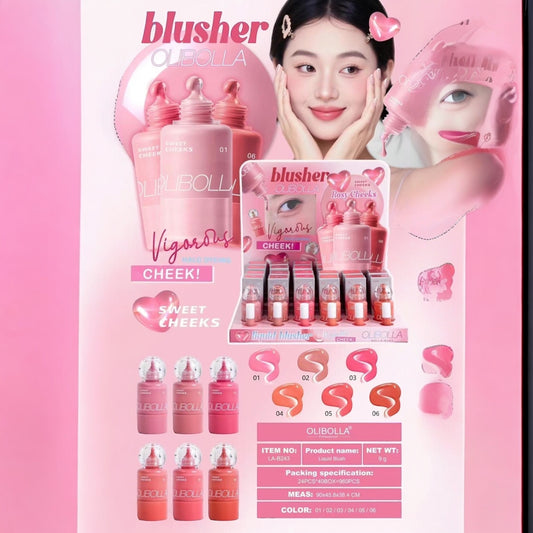 24PCS DISPLAY OLIBOLLA HALO DYEING CHEEK 24PCS LA-B243