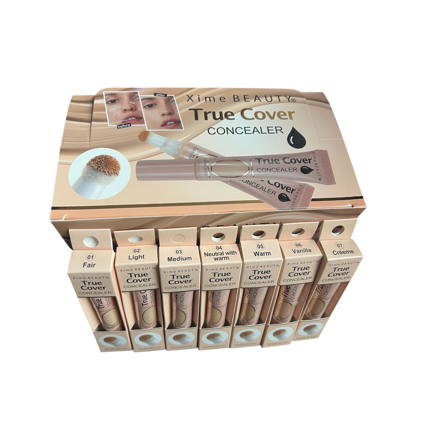 XIME BEAUTY TRUE COVER CONCEALER 7 PCS PACK#B15