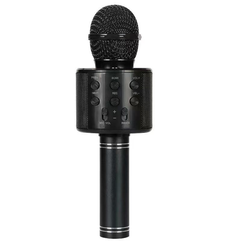 3PCS WIRELESS BLACK MICROPHONE HIFI SPEAKER