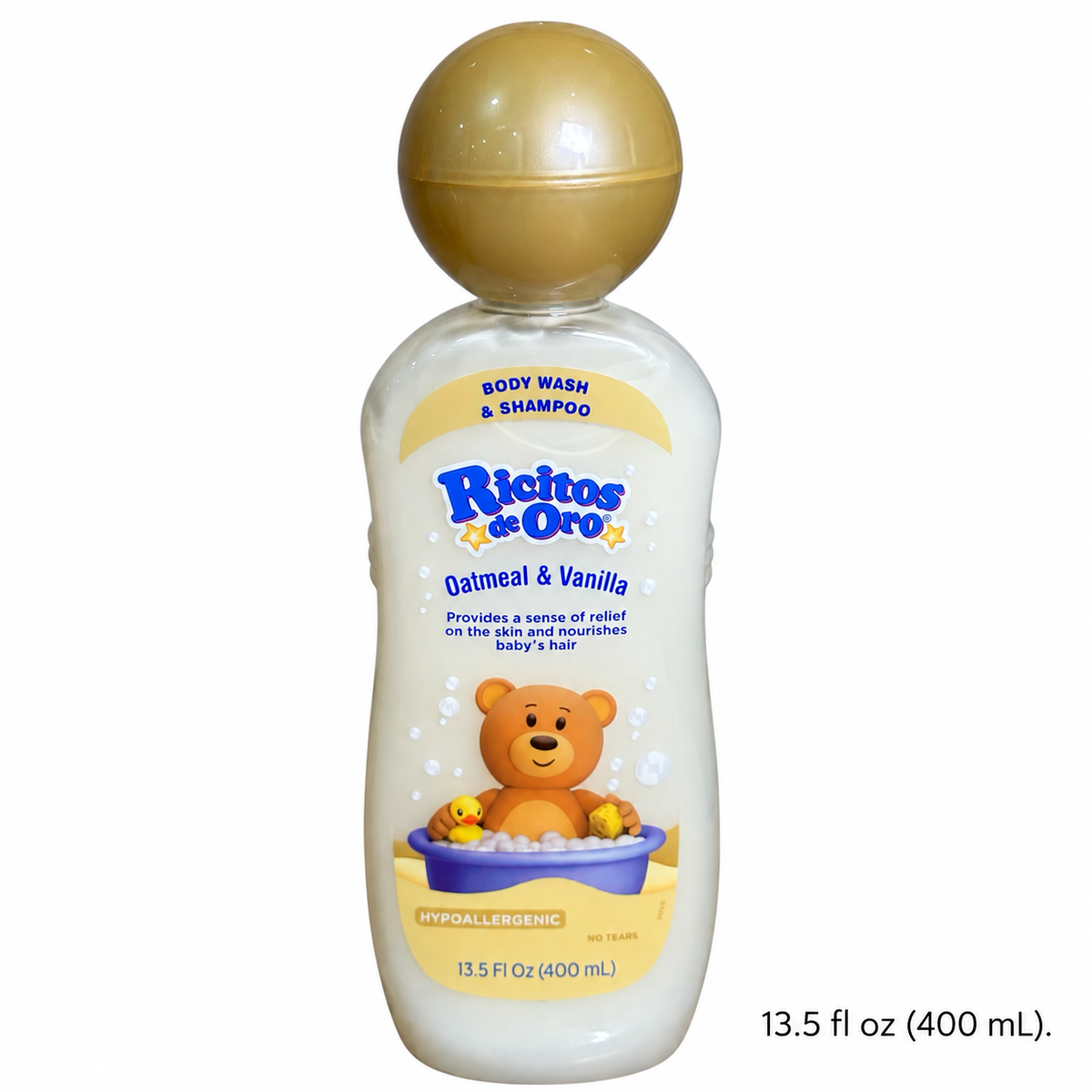 Gel de baño y champú de avena y vainilla Ricitos de Oro