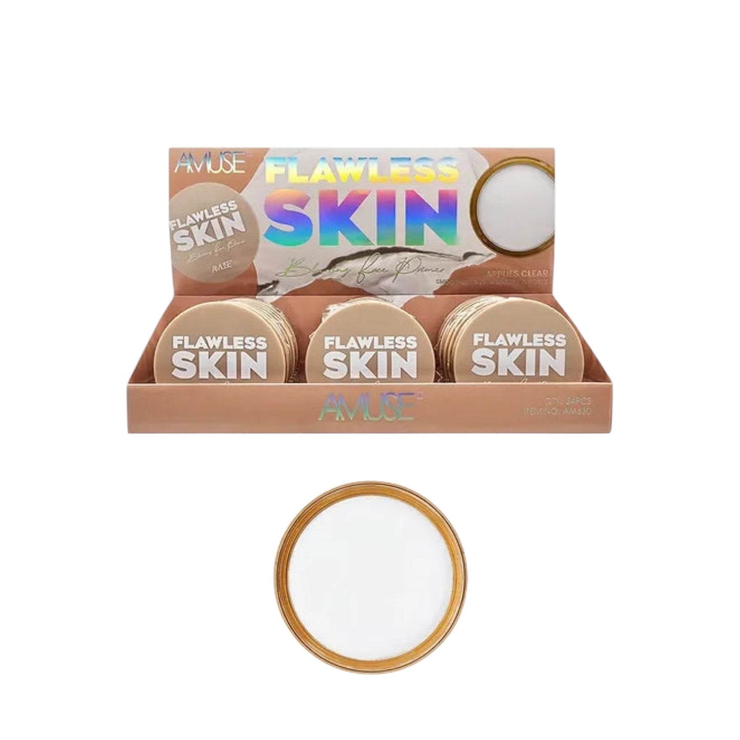 24PCS DISPLAY AMUSE BLURRING FACE PRIMER AM630