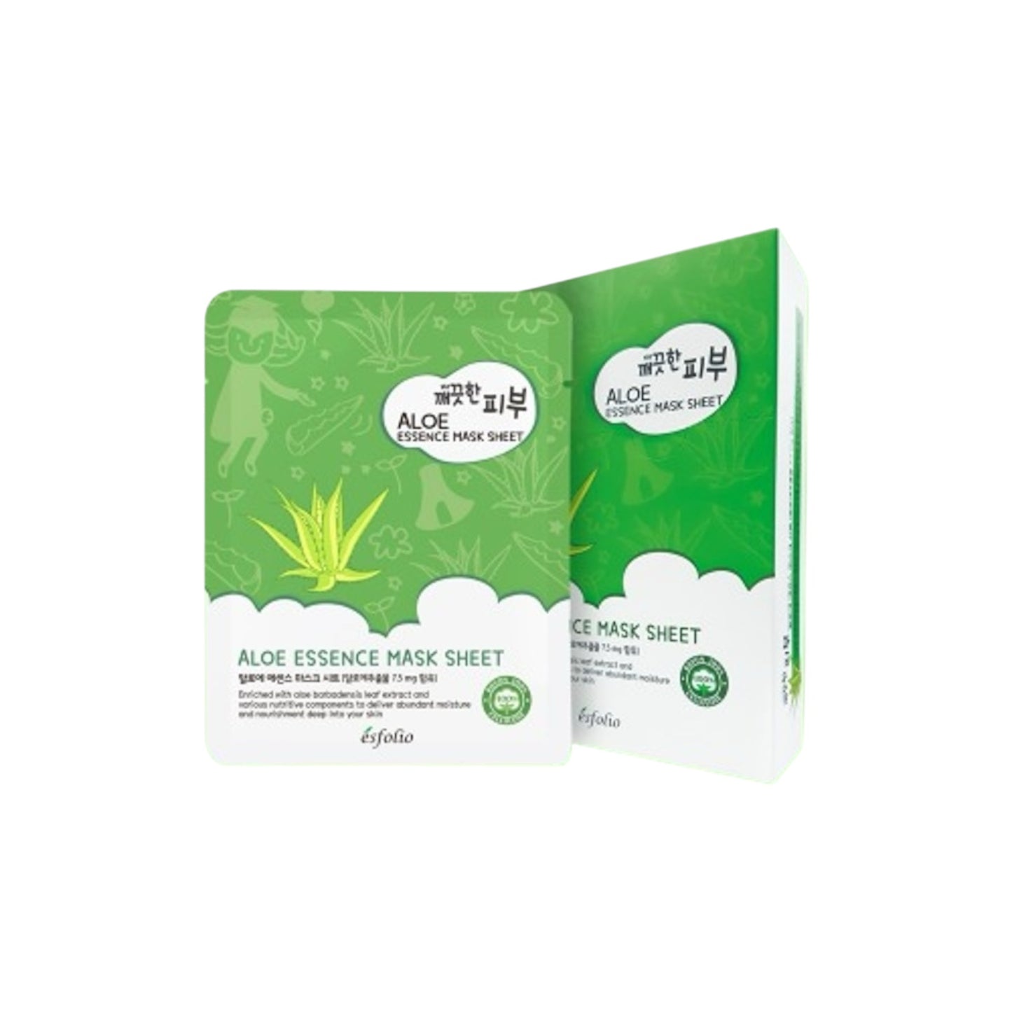 10PCS ESFOLIO ALOE ESSENCE MASK SHEET 3281