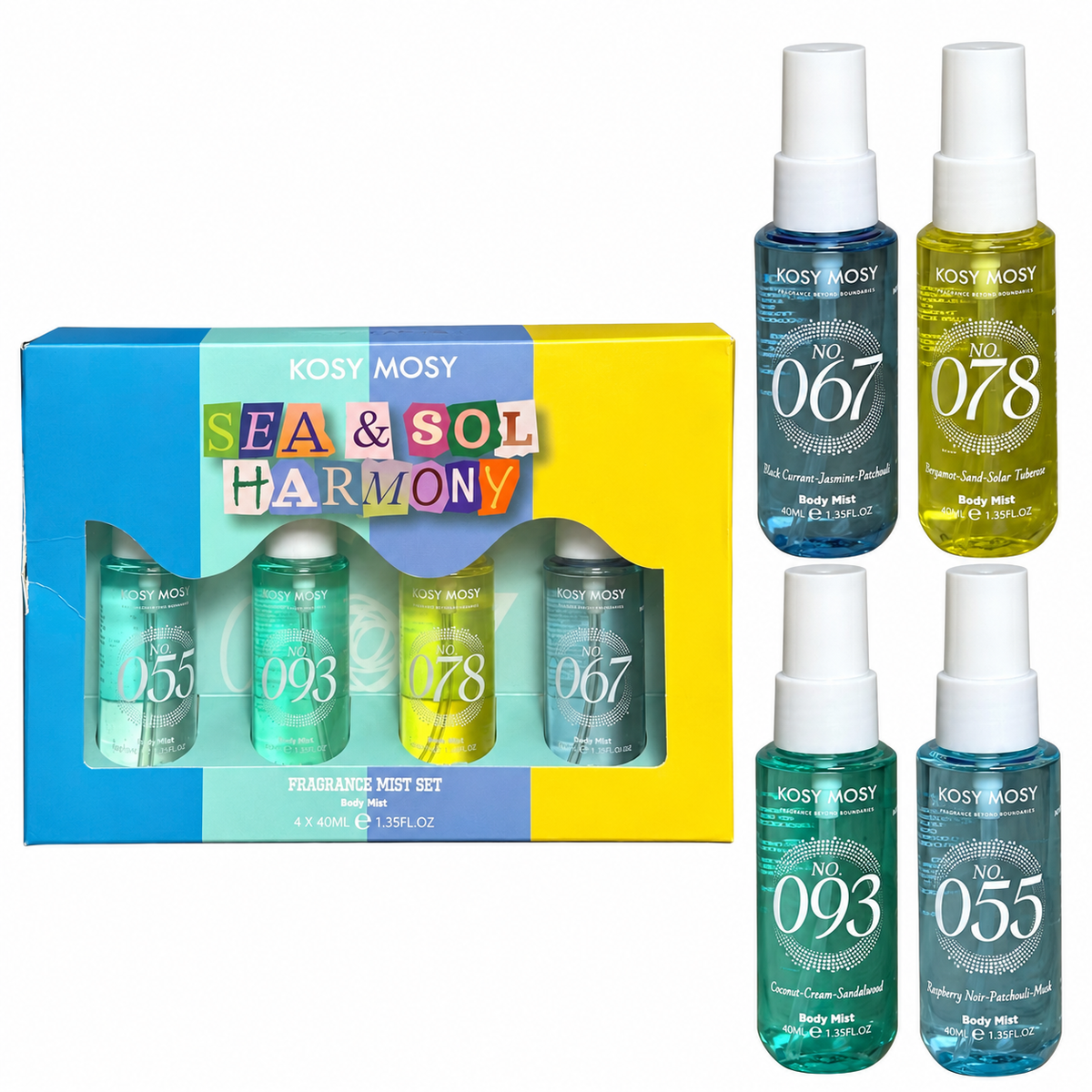 Kosy Mosy Sea & Sol Harmony 4pcs Mist Set