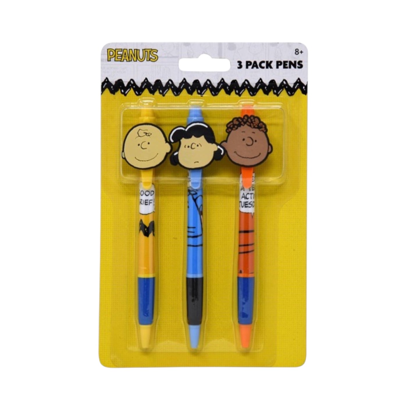 3PCS PACK PEANUTS AND FRIENDS 3PACK PENS