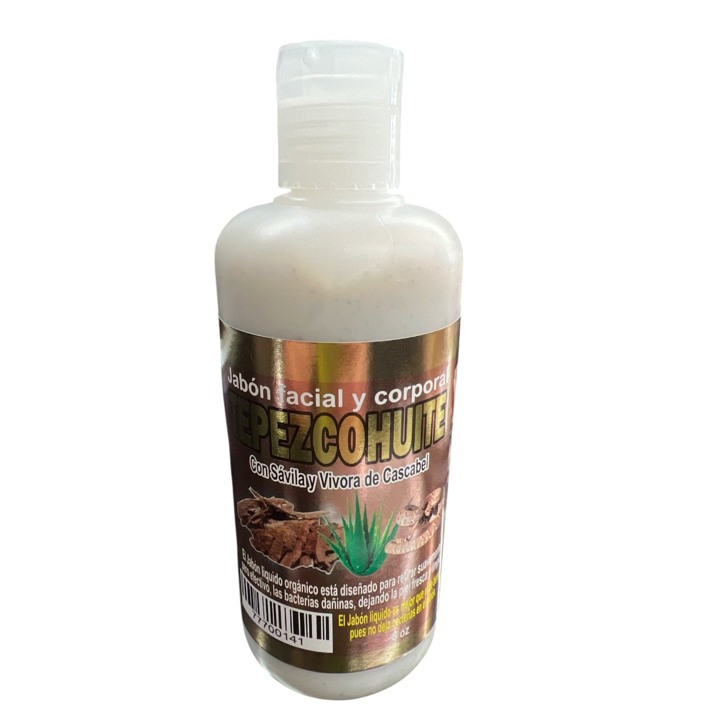 JABÓN FACIAL TEPEZCOHUITE CON SAVILA Y VIVORA DE CASCABEL