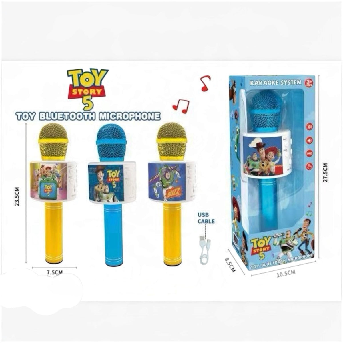 Micrófono Bluetooth de Karaoke Toy Friends
