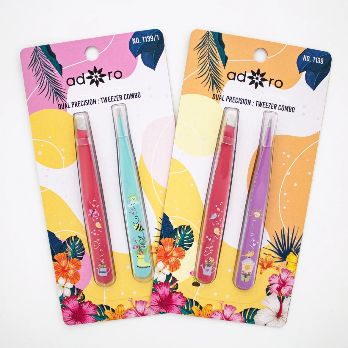 ADORO TWEEZER COMBO SET 2 PCS OF EACH