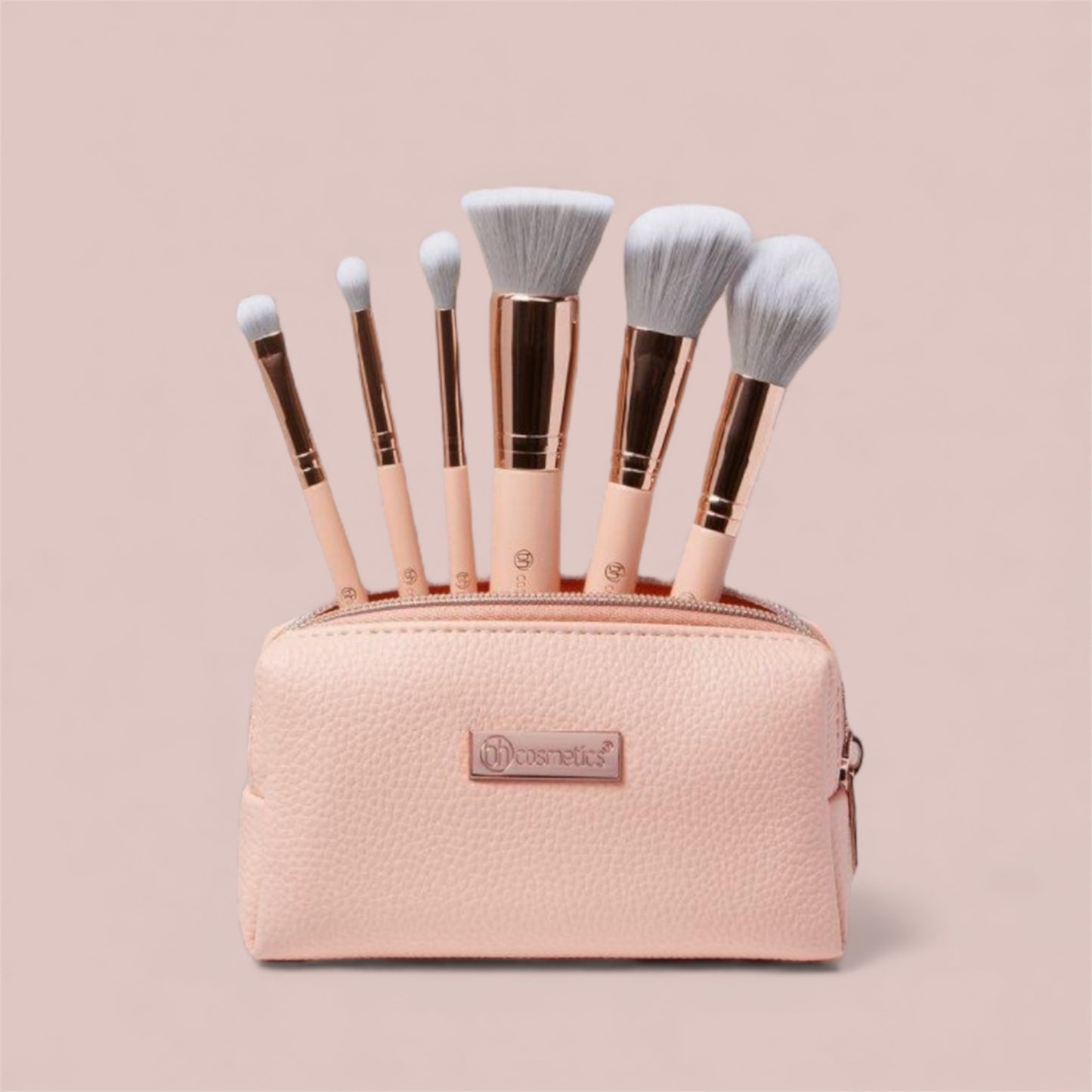 3PCS BH COSMETIC PINK PETITE CHIC 6PCS MINI BRUSH SET 3183