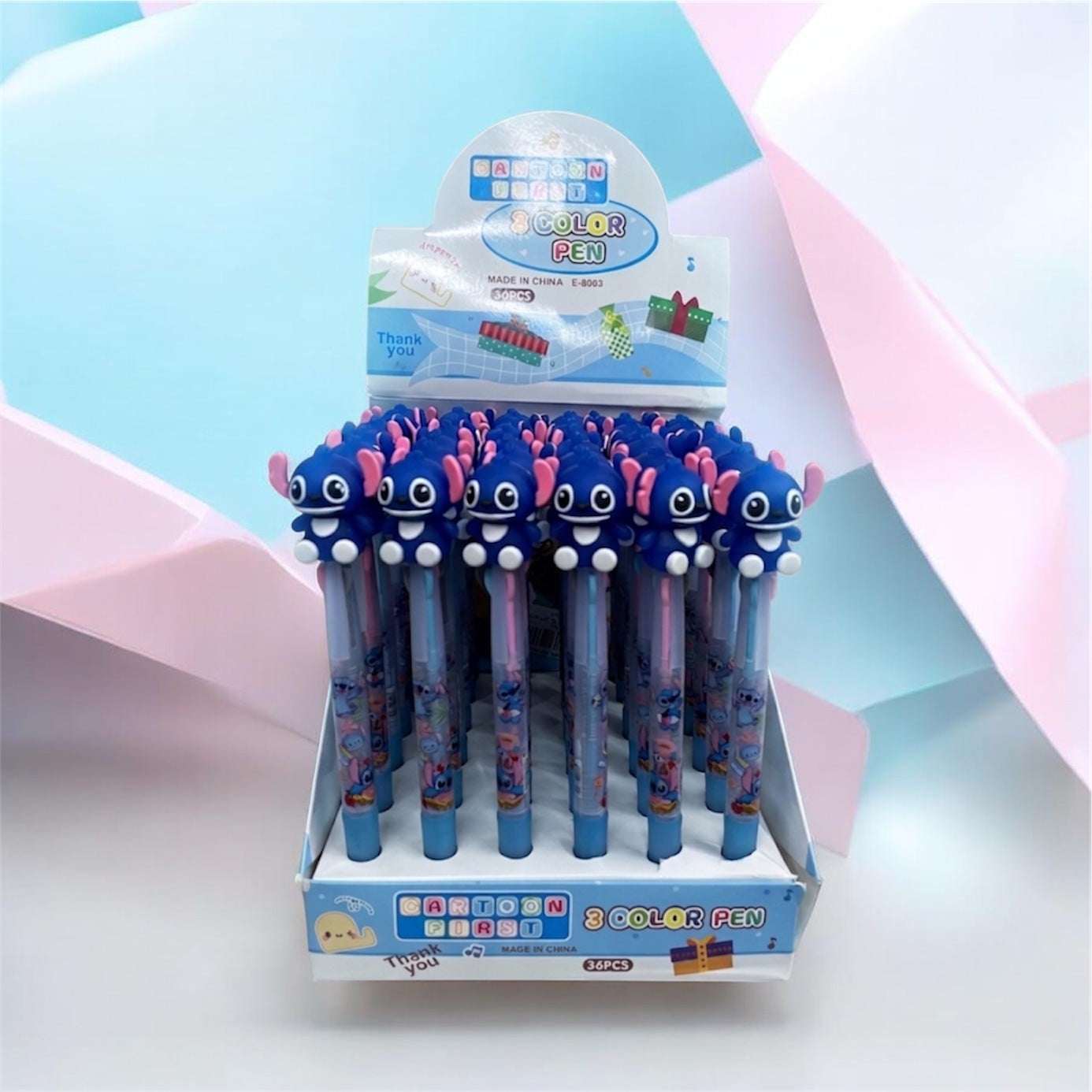 36PC DISPLAY BLUE GUY 3 COLOR PEN 5180