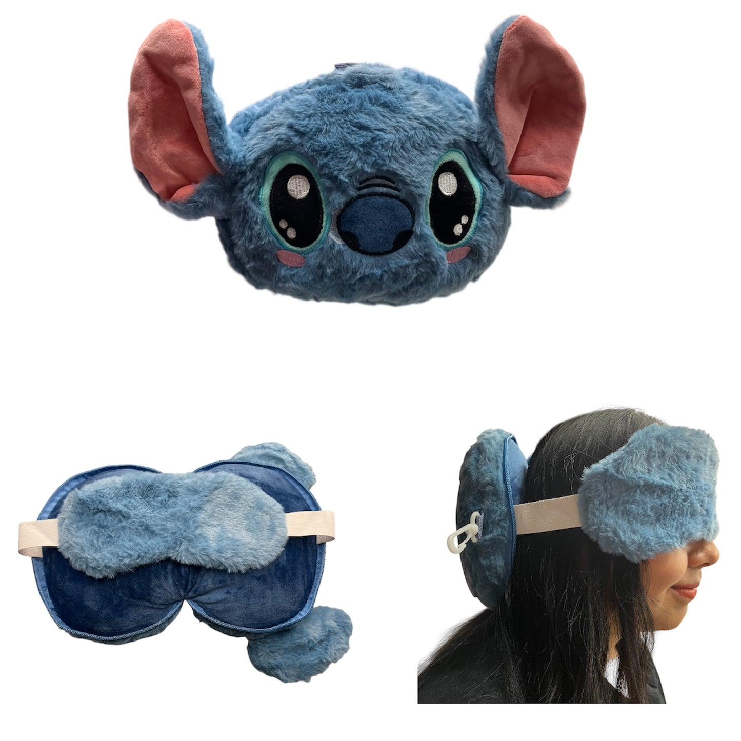 BLUE GUY 2 IN 1 EYE COVER & NECK PILLOW