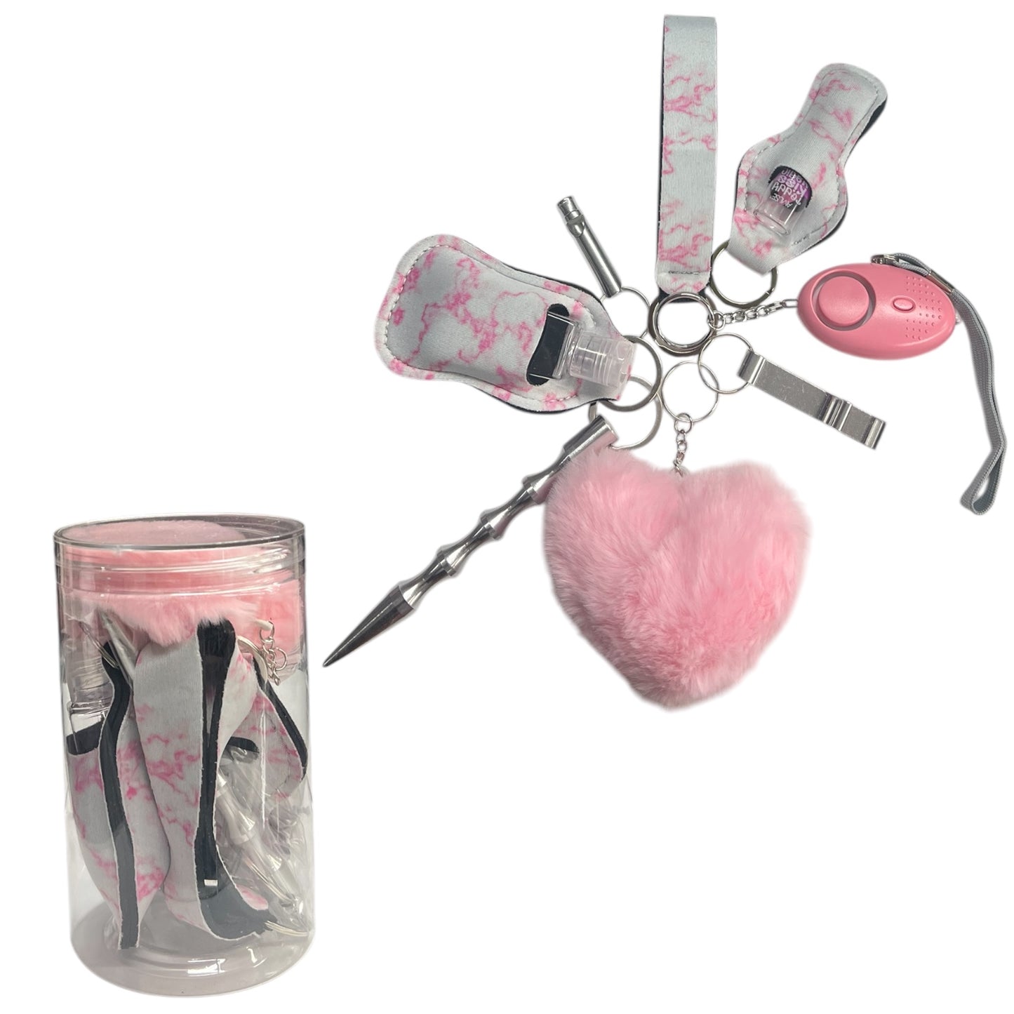 2PCS PINK TYE DYE SAFETY KIT 9 PCS #11