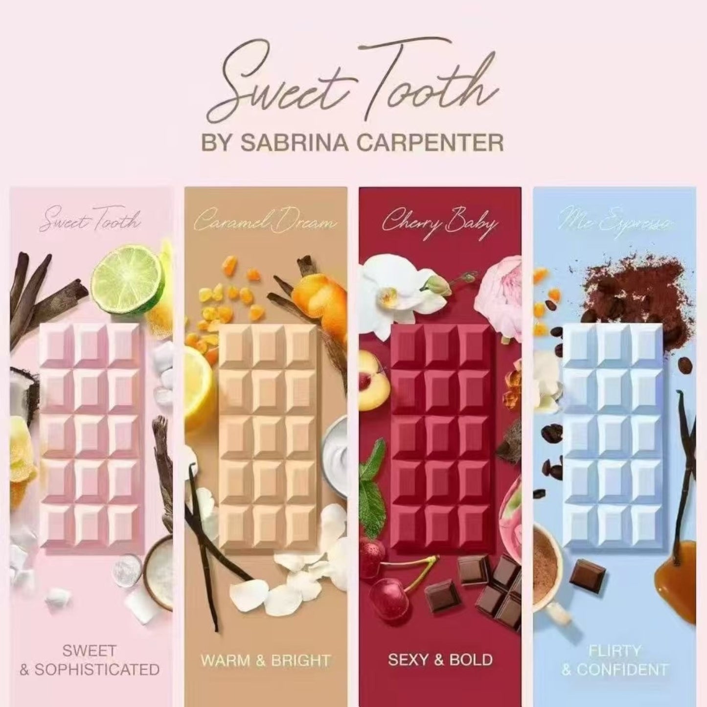 4PCS DUPE SABRINA CARPENTER SWEET TOOTH PERFUME