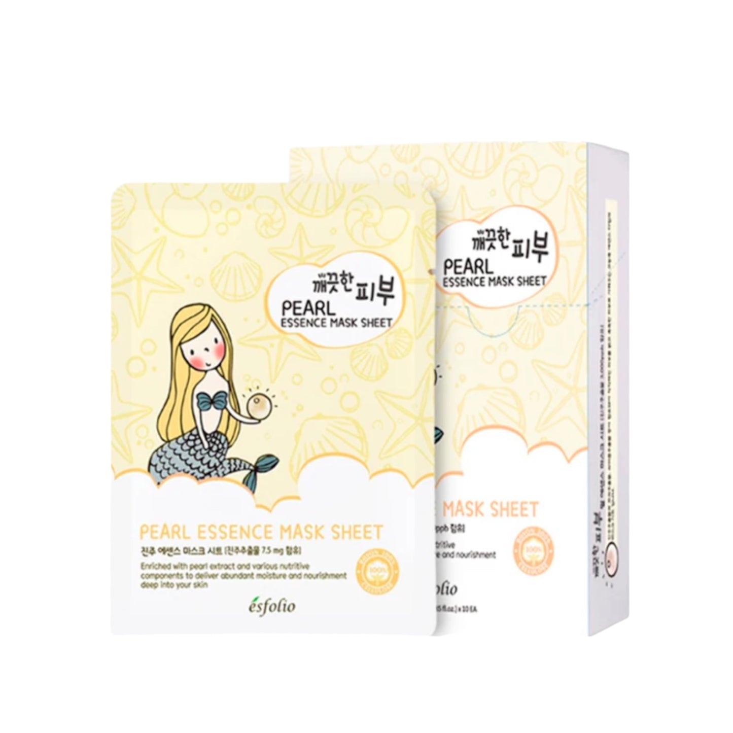 10PCS BOX ESFOLIO PEARL ESSENCE MASK SHEET 3304