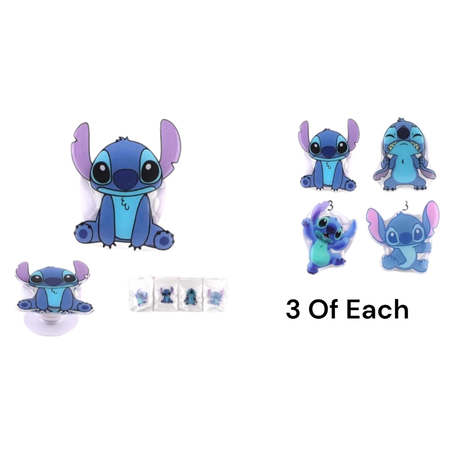 12PCS PACK BLUE ALIEN POP SOCKETS KNV-8358