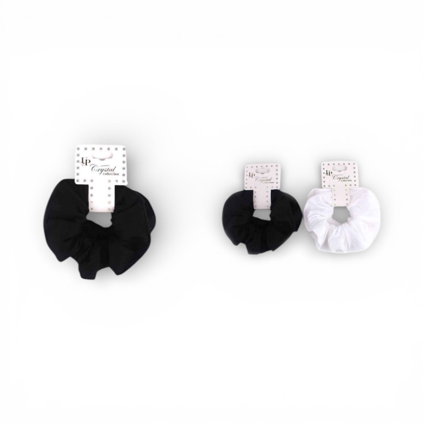 12PCS BLACK & WHITE 2PCS SET HAIR TIES KHS-0066BW