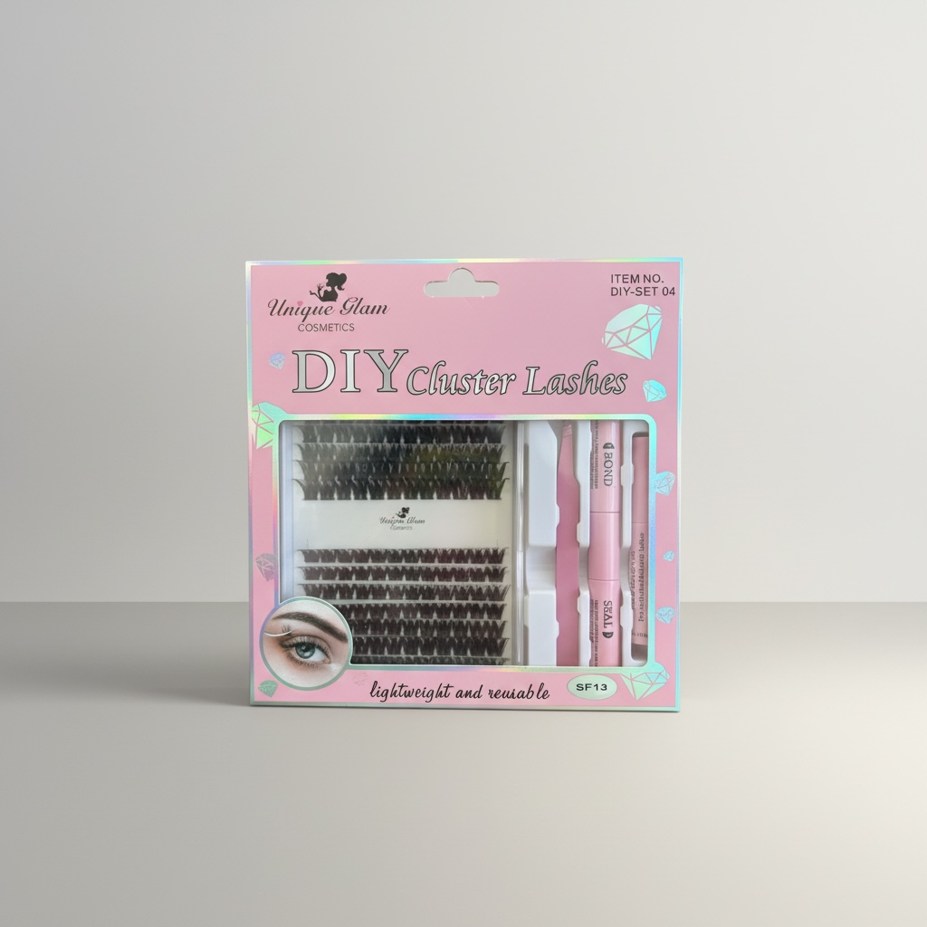 3PCS UNIQUE GLAM COSMETICS DIY CLUSTER LASHES SF13