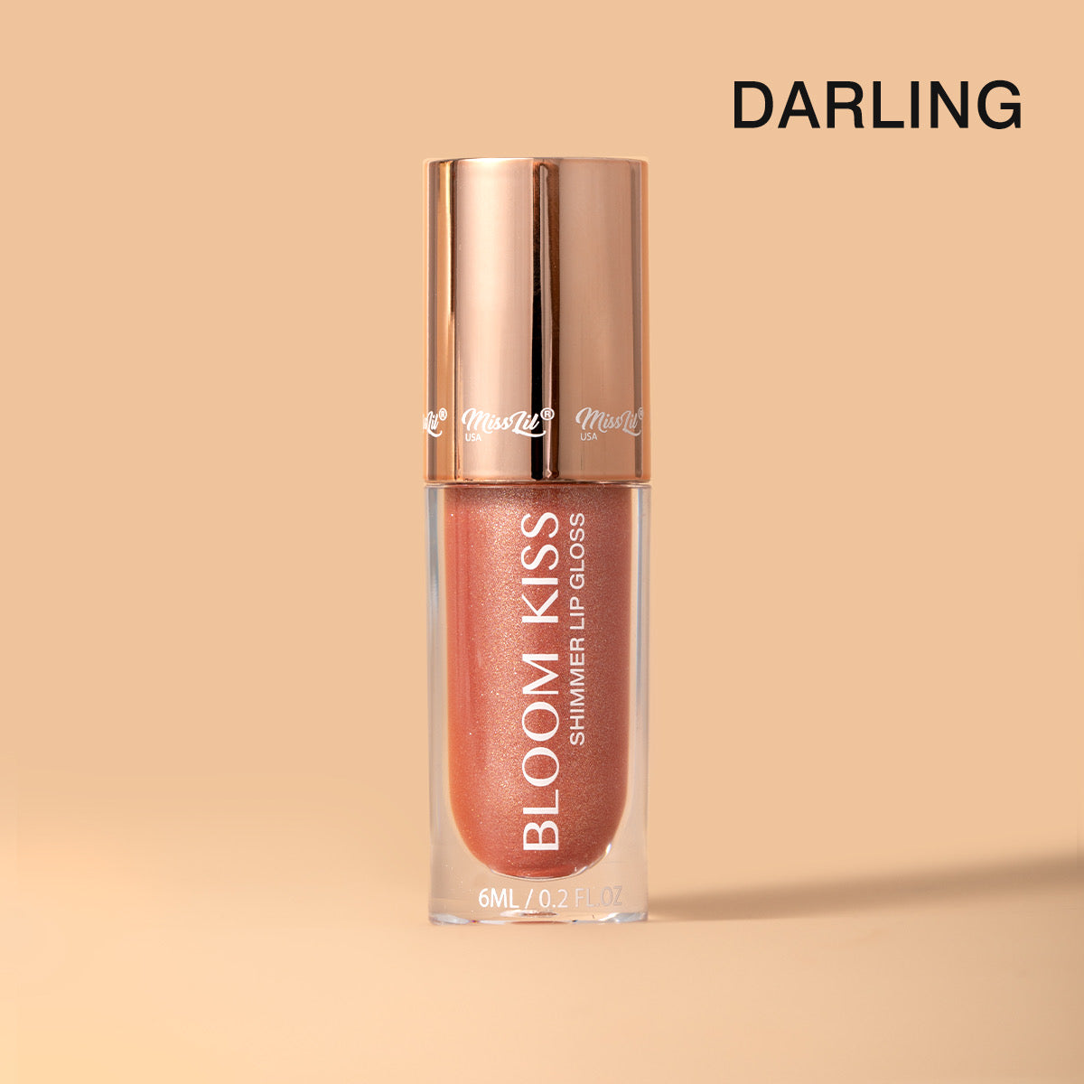 MISS LIL USA BLOOM KISS DARLING SHIMMERS GLOSS 6 PCS