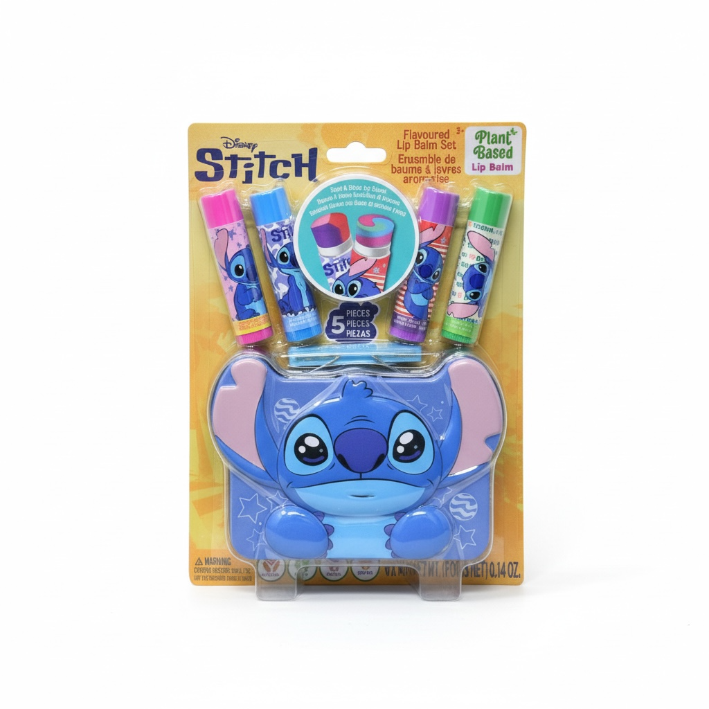 3PCS STITCH FLAVORED LIP BALM SET SI0086GG