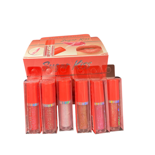 24 PCS DISPLAY XIME BEAUTY SUGAR KISS SHIMMER GLOSS
