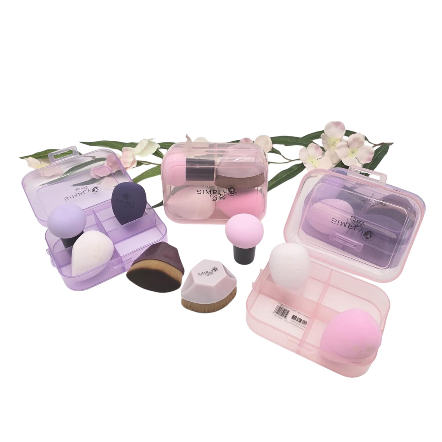 SIMPLY BELLA PINK SPONGE AND KABUKI