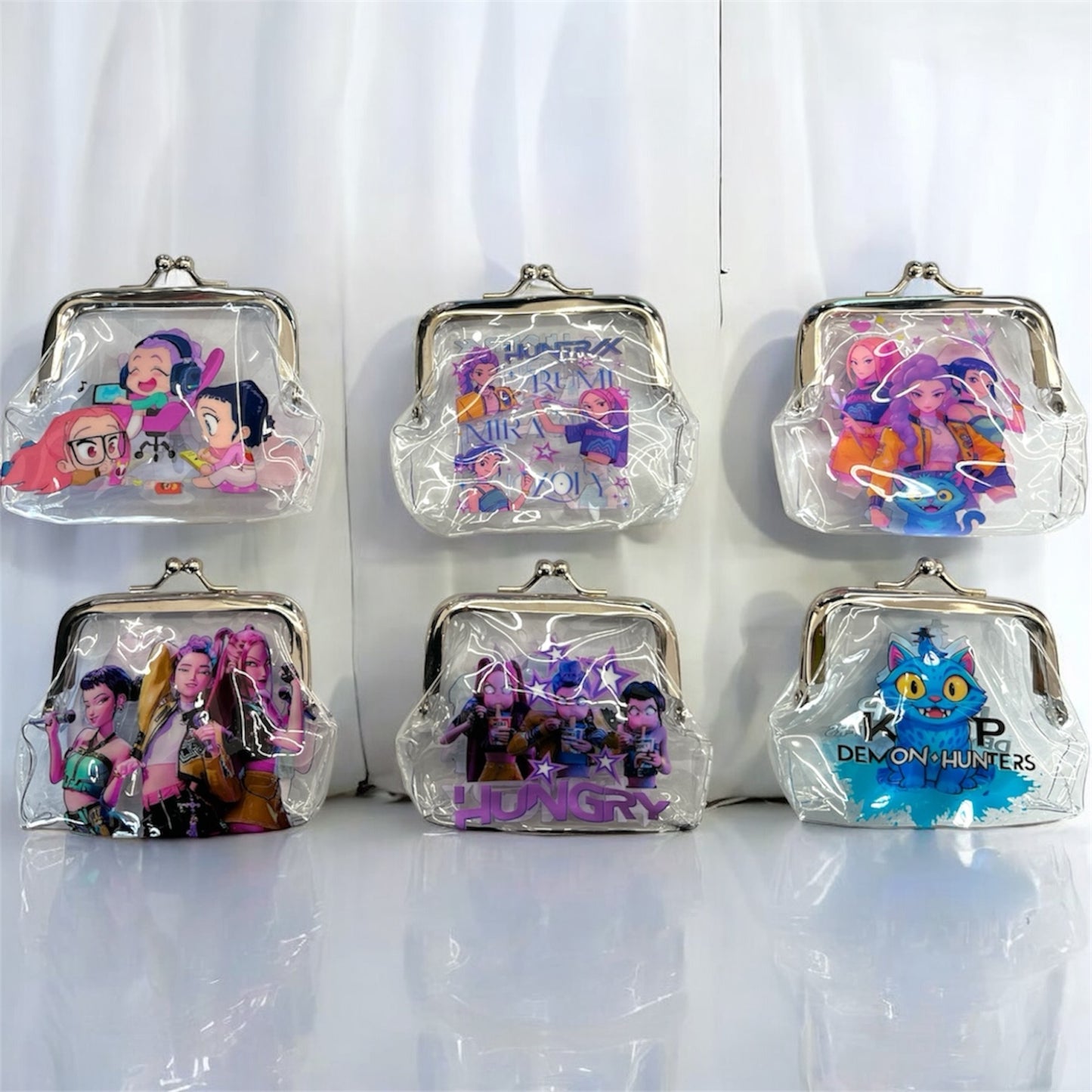 12PCS PACK K POP CLEAR COIN PURSE 6460