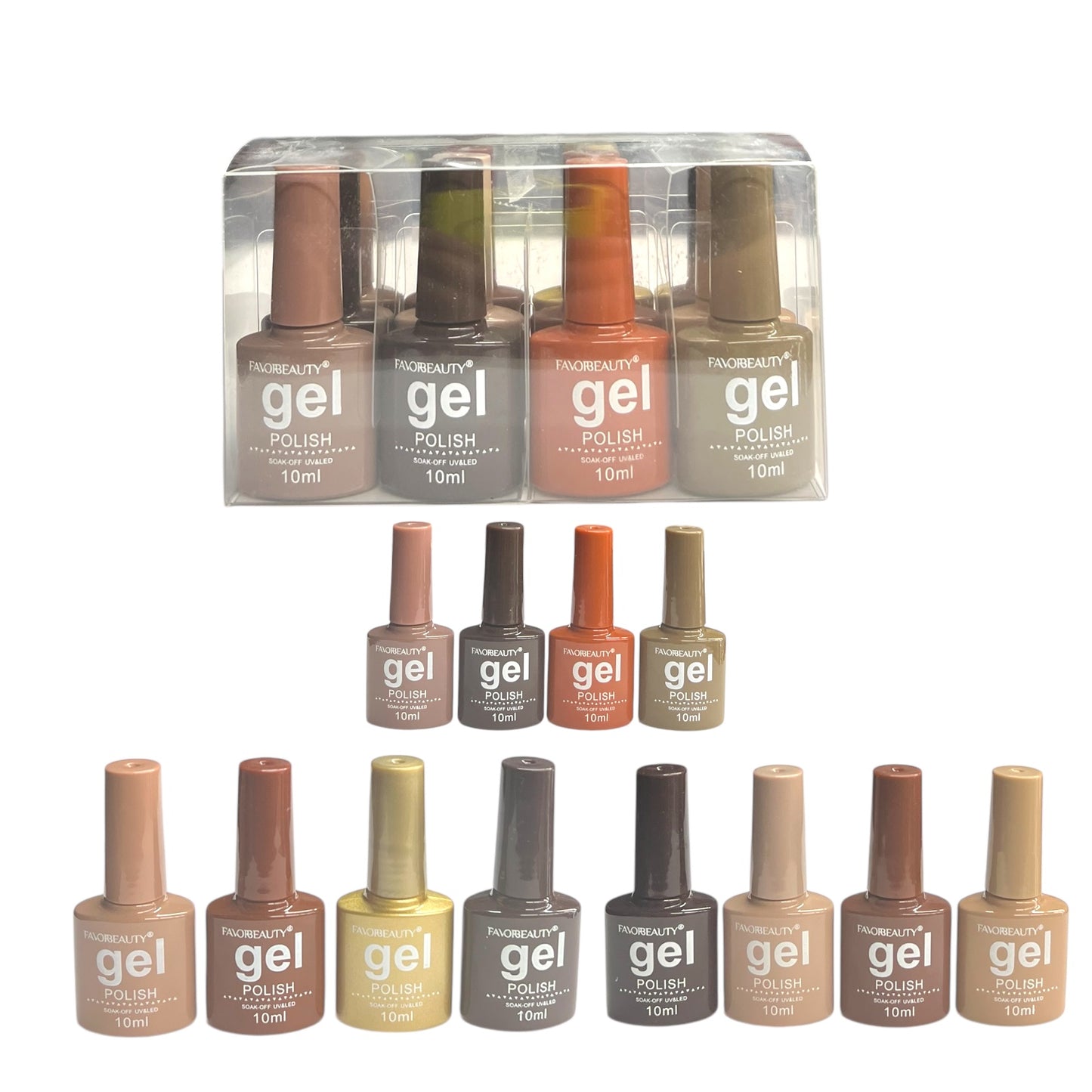 FAVOR BEAUTY 12 PCS FALL/AUTUMN NAIL POLISH SET NP93A011