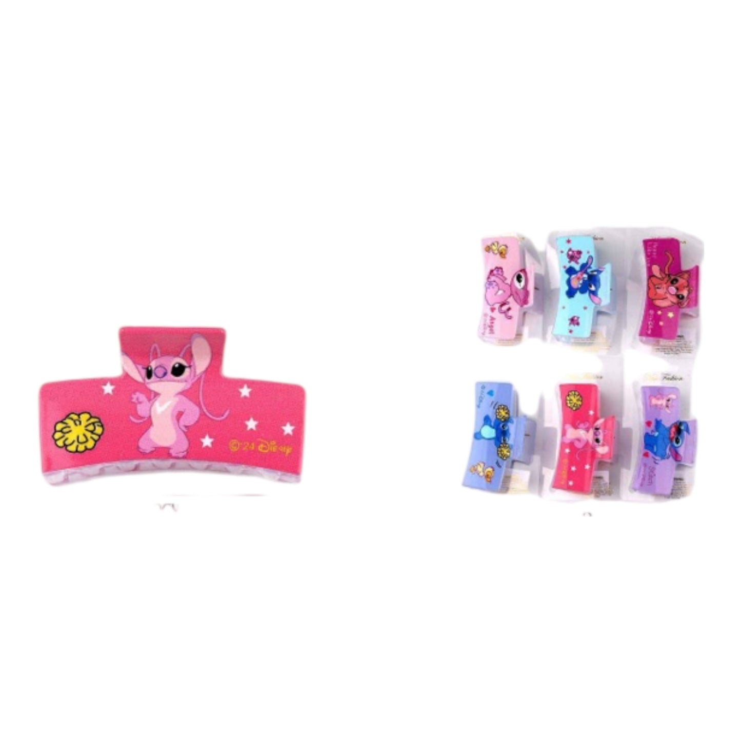 12PCS PINK AND BLUE ST HAIR CLIPS YCP-3729