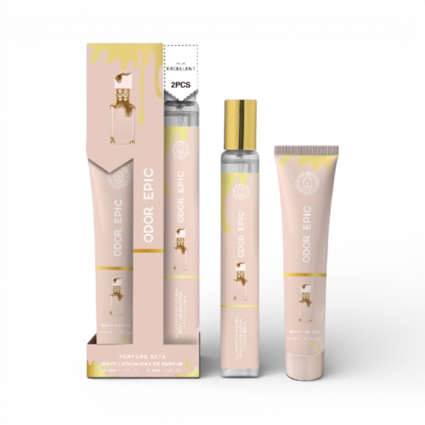 12PCS DISPLAY SWEET CARAMEL PERFUME & BODY LOTION SET T35-22