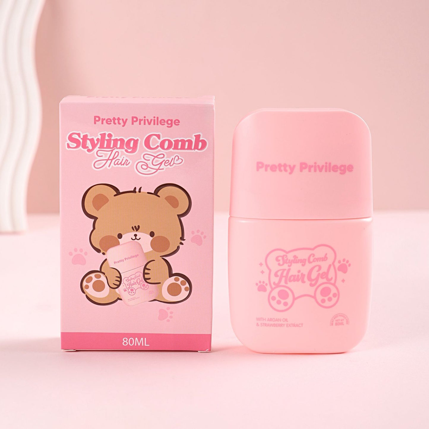 12PCS DISPLAY PRETTY PRIVILEGE STYLING COMB HAIR GEL PSHG