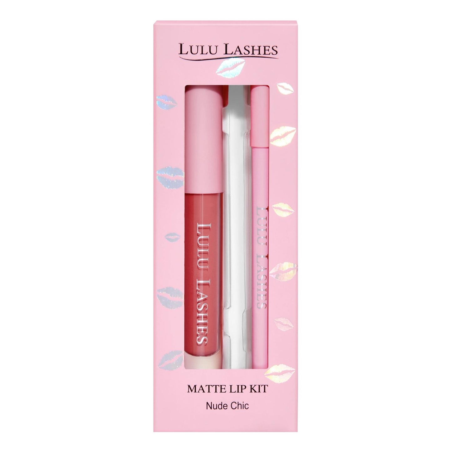LULU LASHES NUDE CHIC LIP KIT