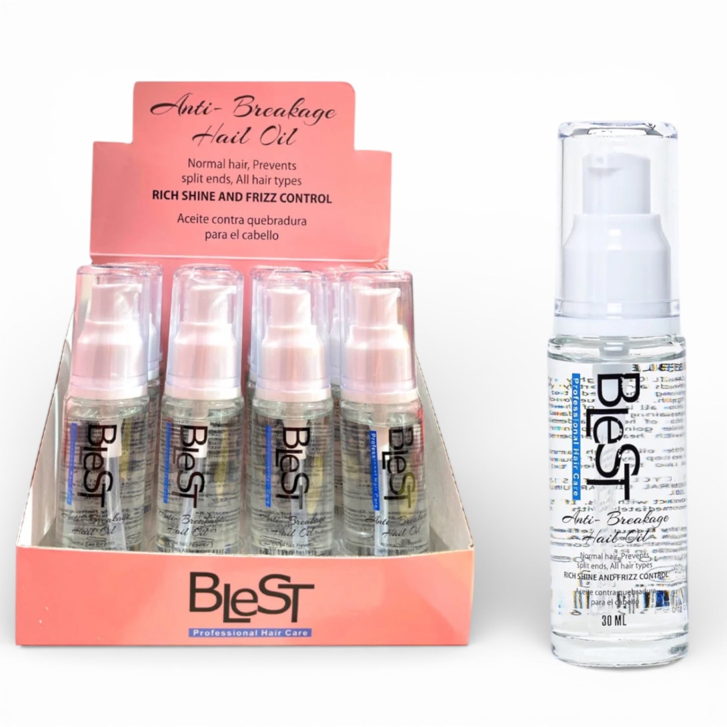 12PC DISPLAY BLEST ANTI-BREAKAGE HAIL OIL BH705