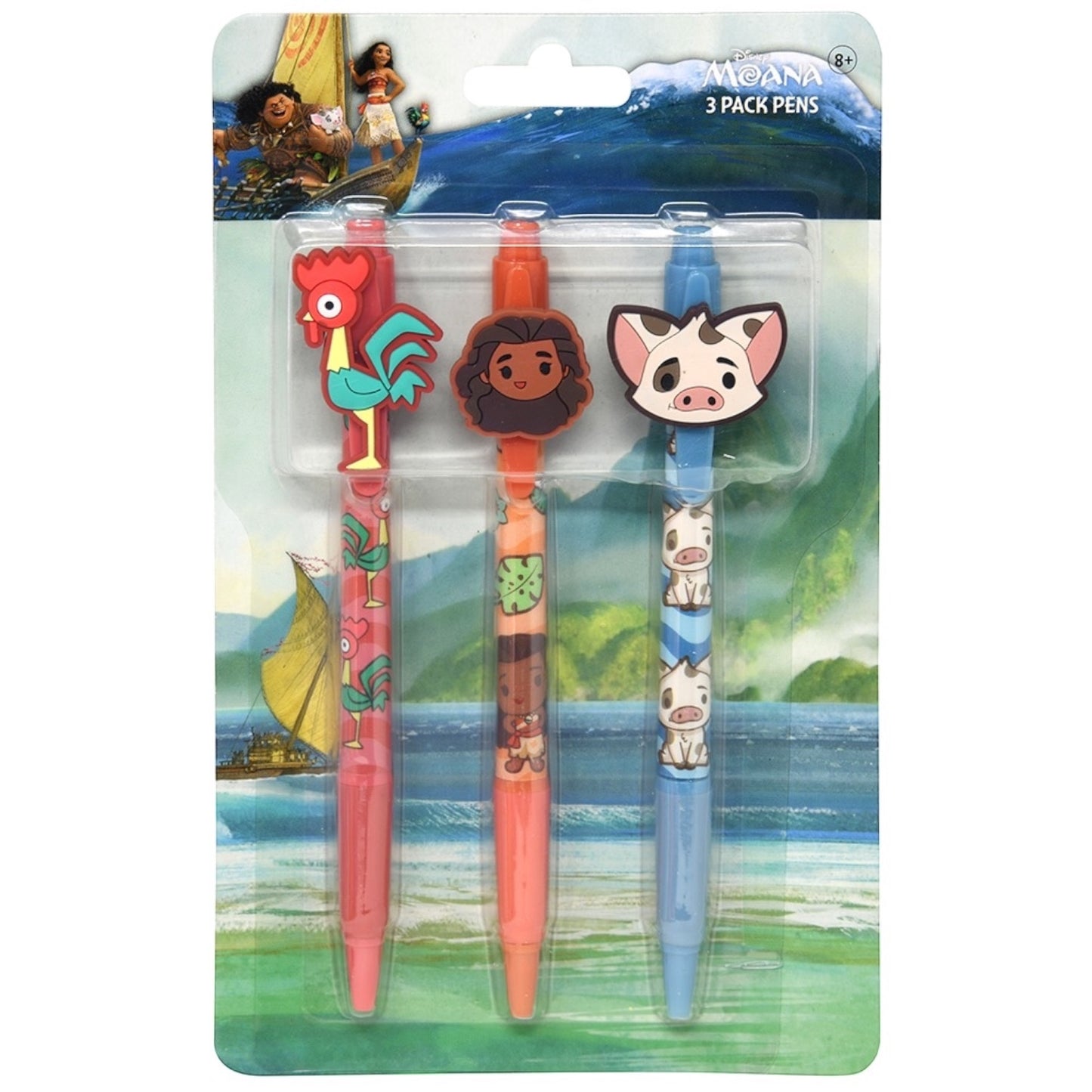 3PCS MOANA 2 PACK OF PENS 718447MOA