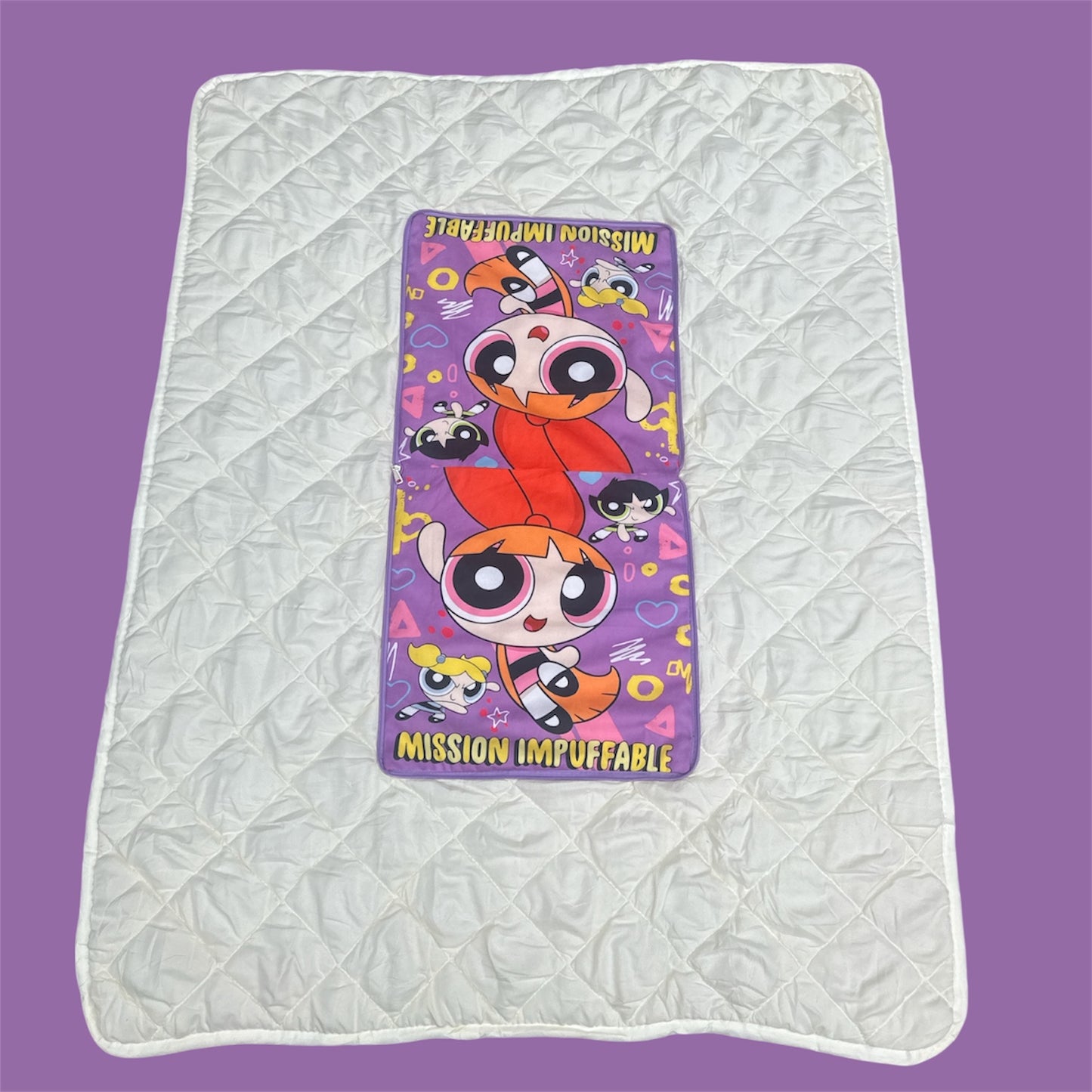 SÚPER POWER GIRLS PURPLE 2 IN 1 PILLOW & BLANKET