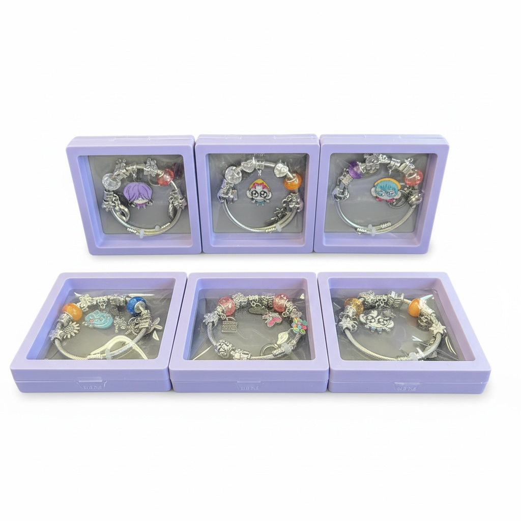 18PCS DISPLAY K POP BRACELET WITH DANGLE CHARM