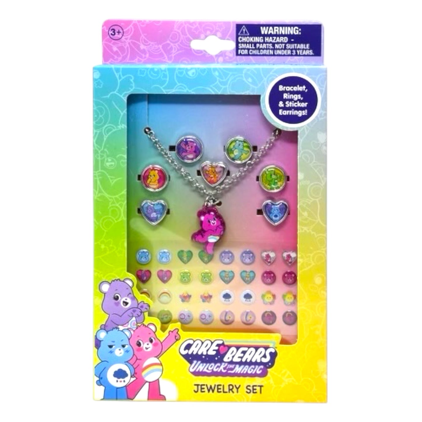 3PCS CARE BEARS JEWELRY SET IN BOX #CB577