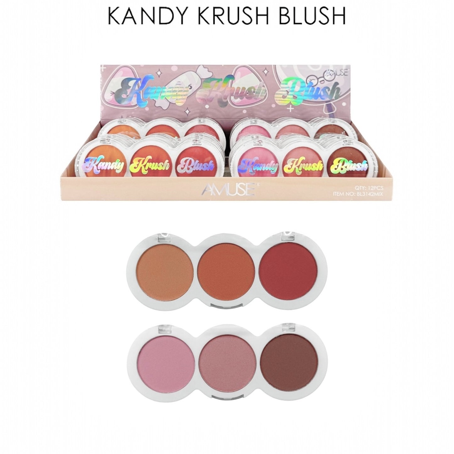 AMUSE KANDY CRUSH BLUSH DISPLAY#B1👈👈👈